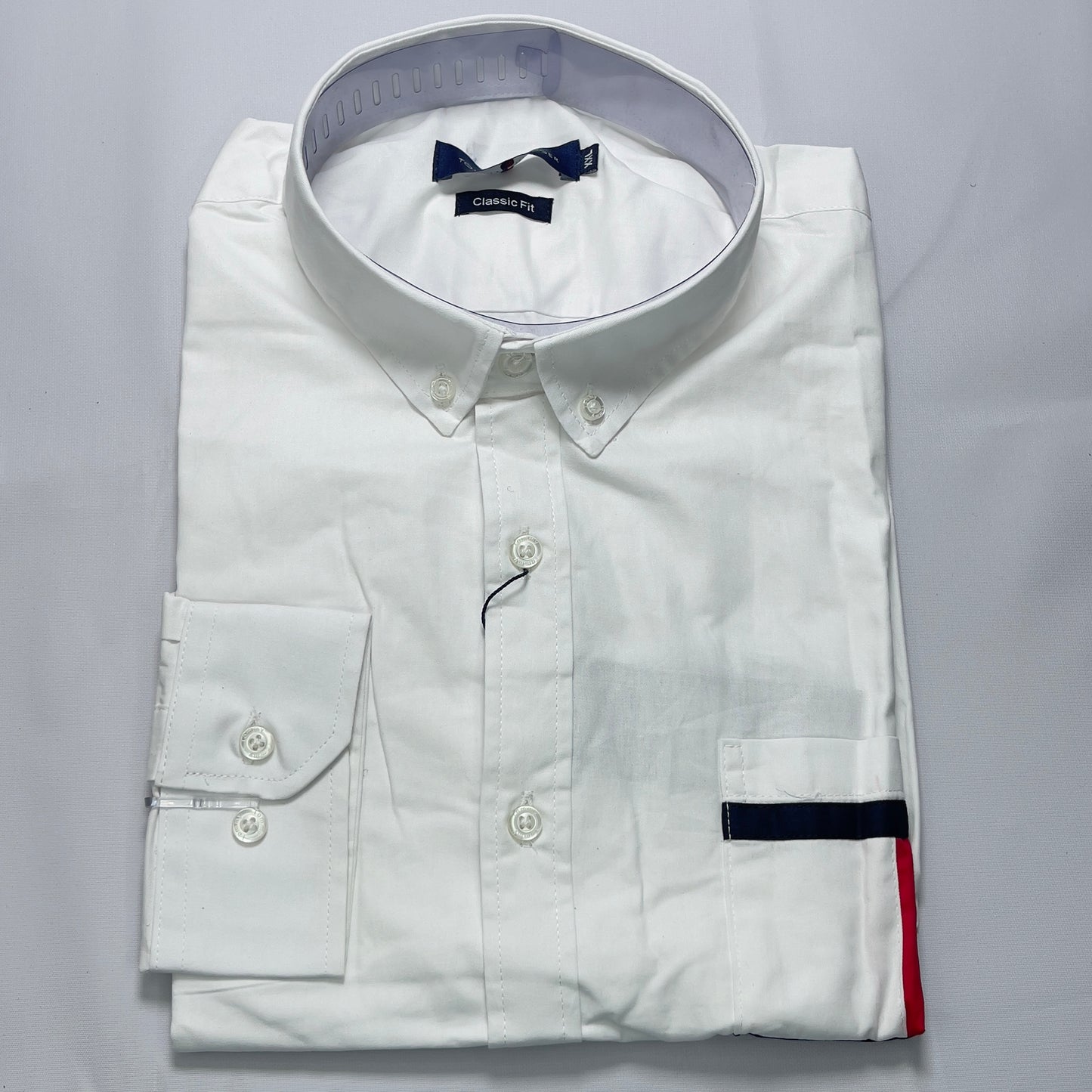 TH1 white classic-fit men shirt