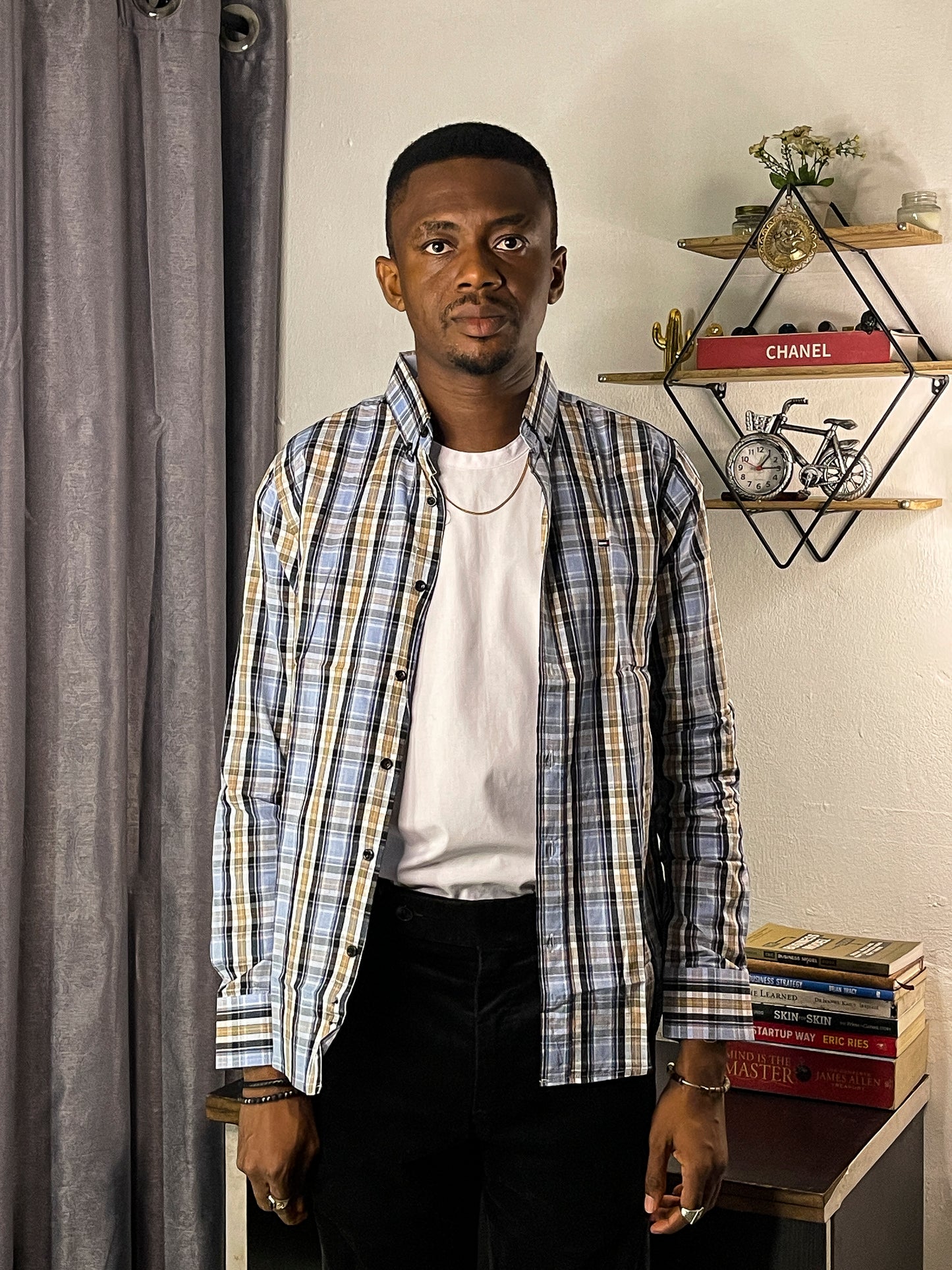 Slim Fit MC Check Oxford Shirt - TH14
