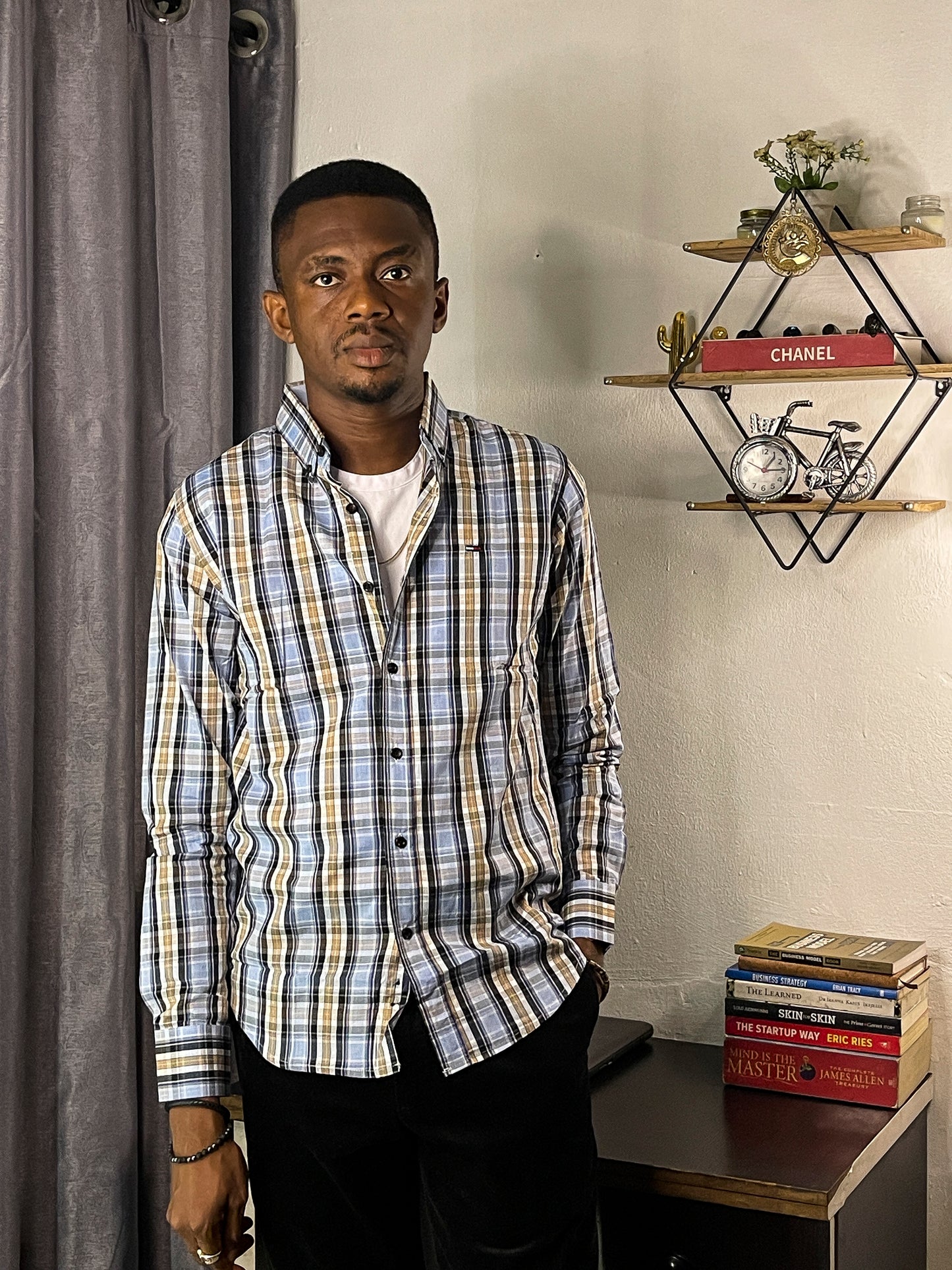 Slim Fit MC Check Oxford Shirt - TH14