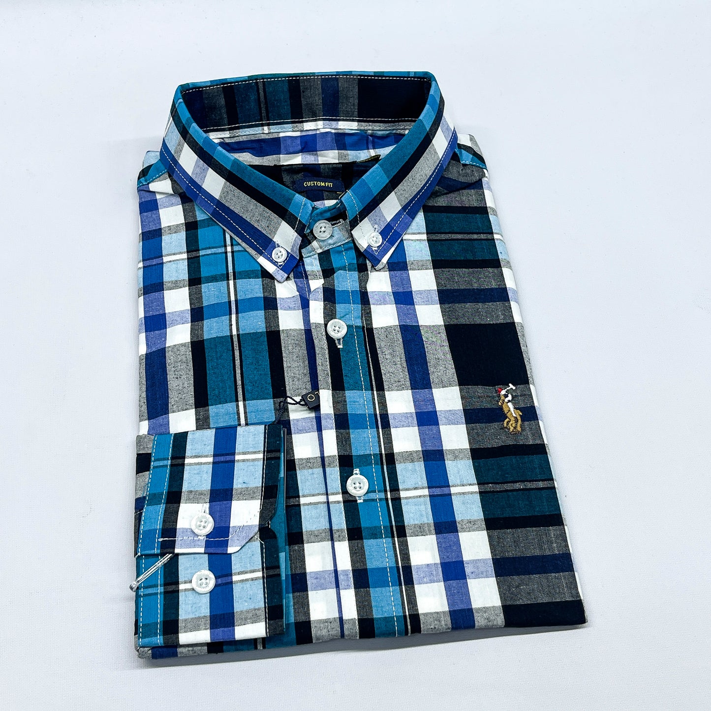Men RL16 Long Sleeve Plaid Shirt