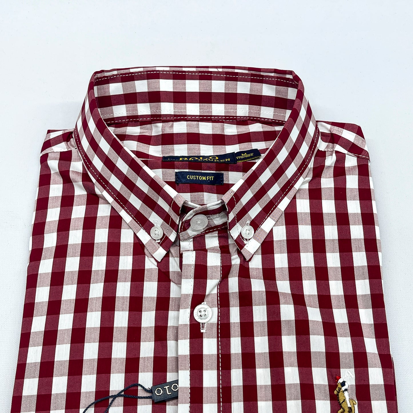 Men RL14 Long Sleeve Gingham Shirt