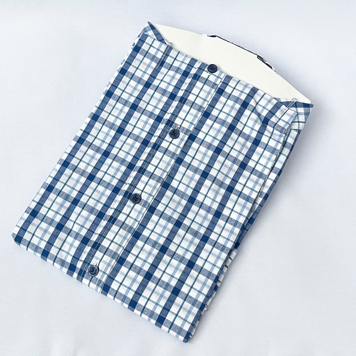 Slim Fit Grid Check Oxford Shirt - TH21