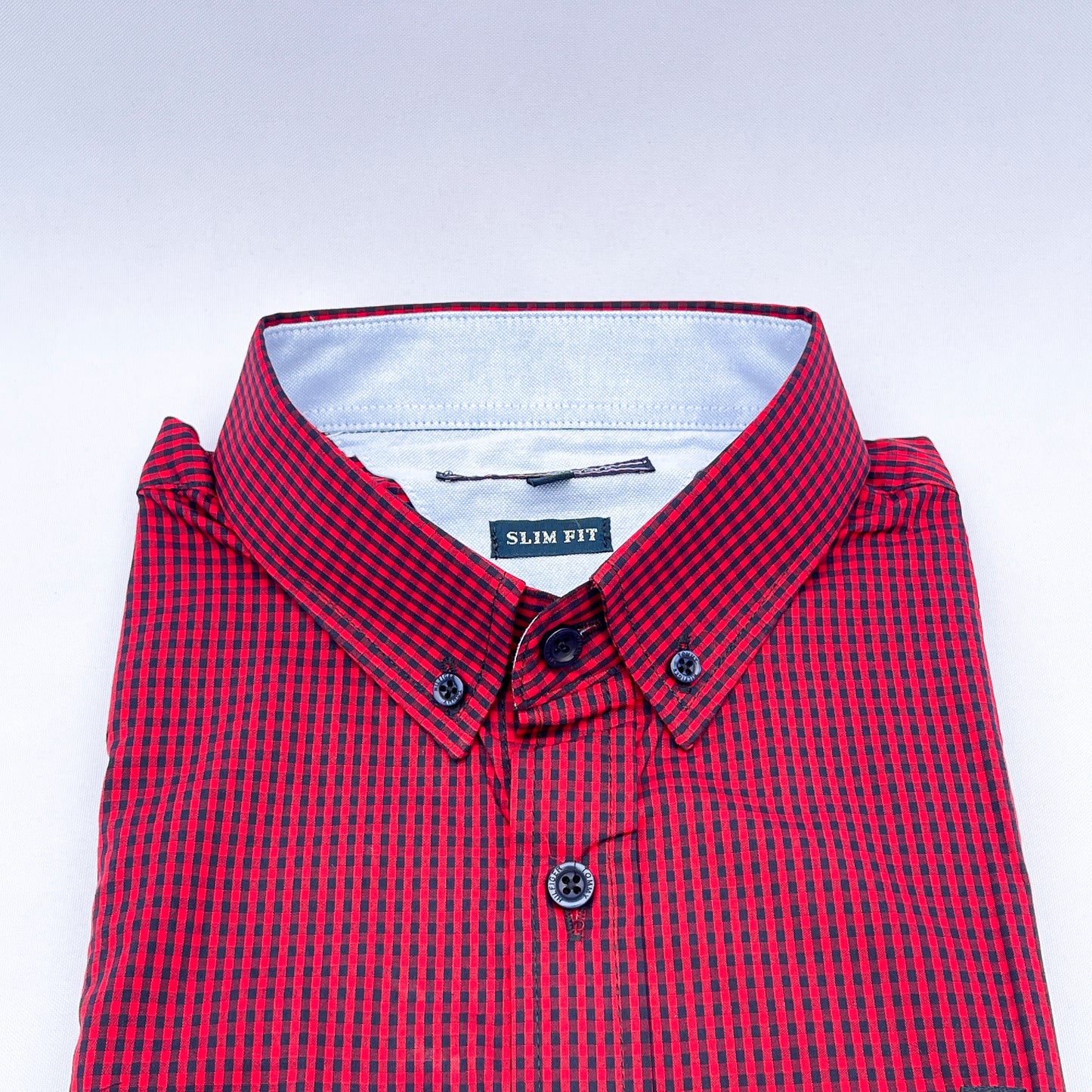 Slim Fit Gingham Oxford Shirt - TH06