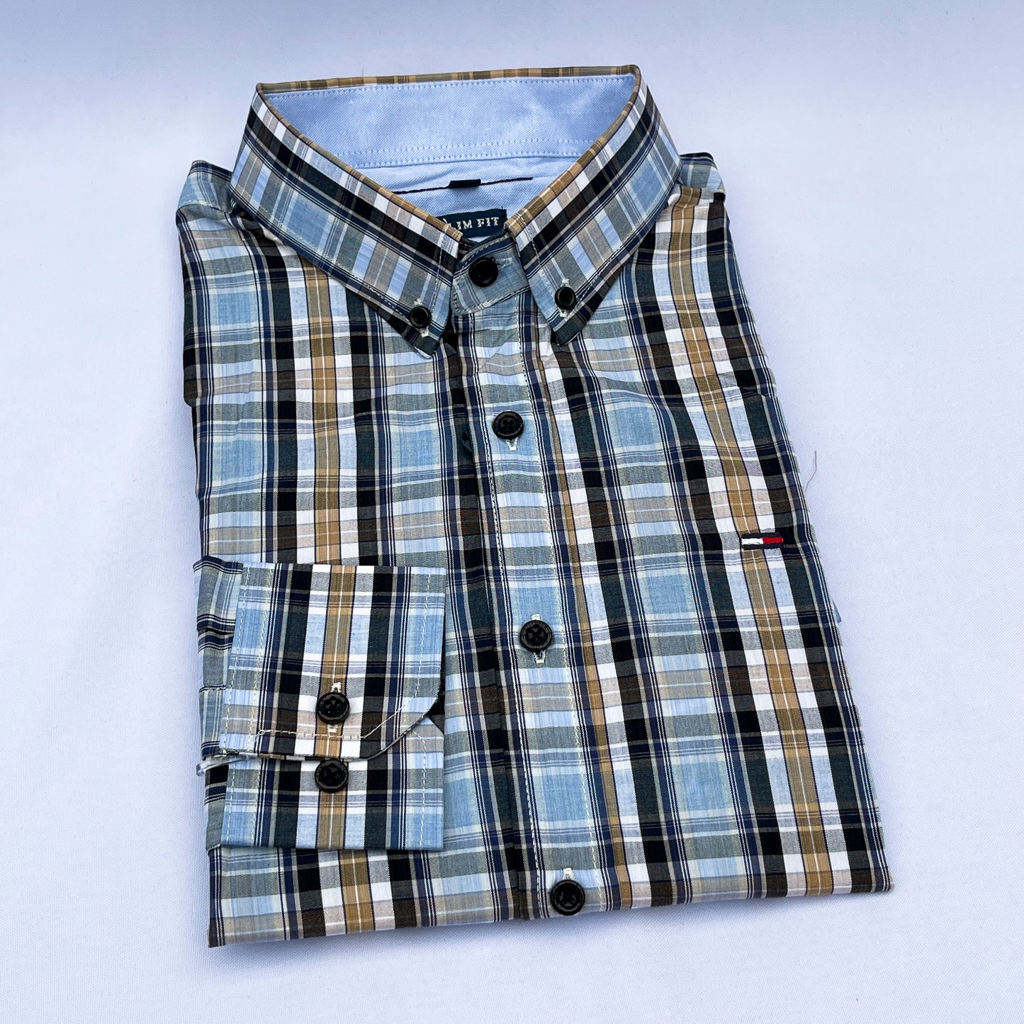 Slim Fit MC Check Oxford Shirt - TH14