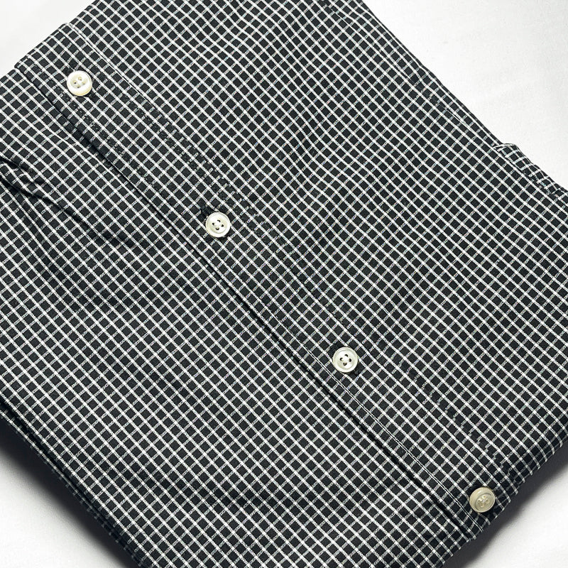 Men’s black TM16 long-sleeve cotton shirt