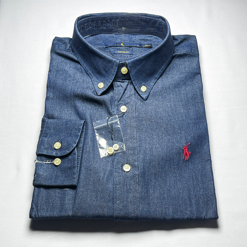 Men’s denim long-sleeve shirt - LD3