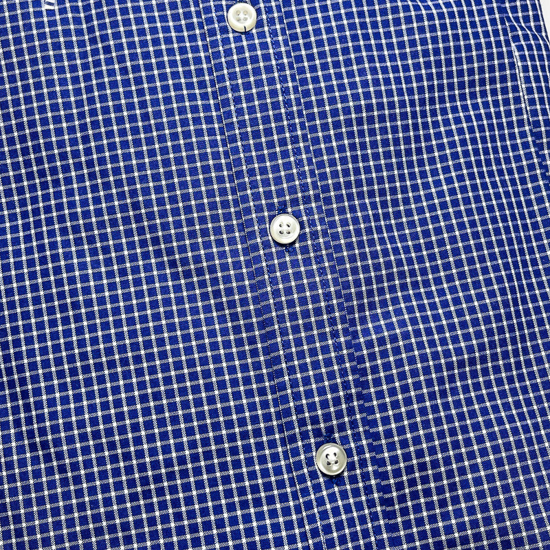 Men’s navy blue TM12 long-sleeve cotton shirt