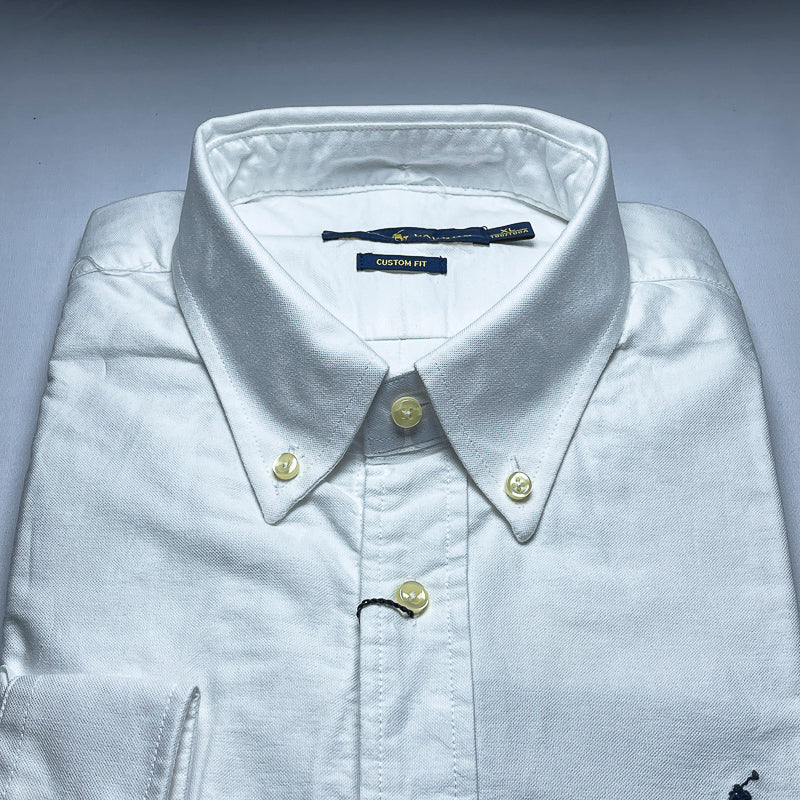 Men’s white long-sleeve cotton shirt - CS7