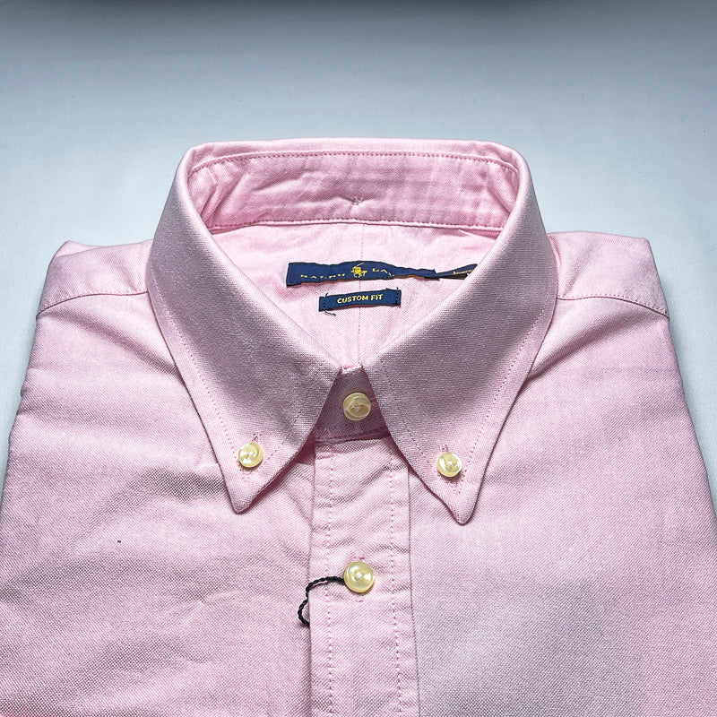 Men’s pink long-sleeve cotton shirt - CS9