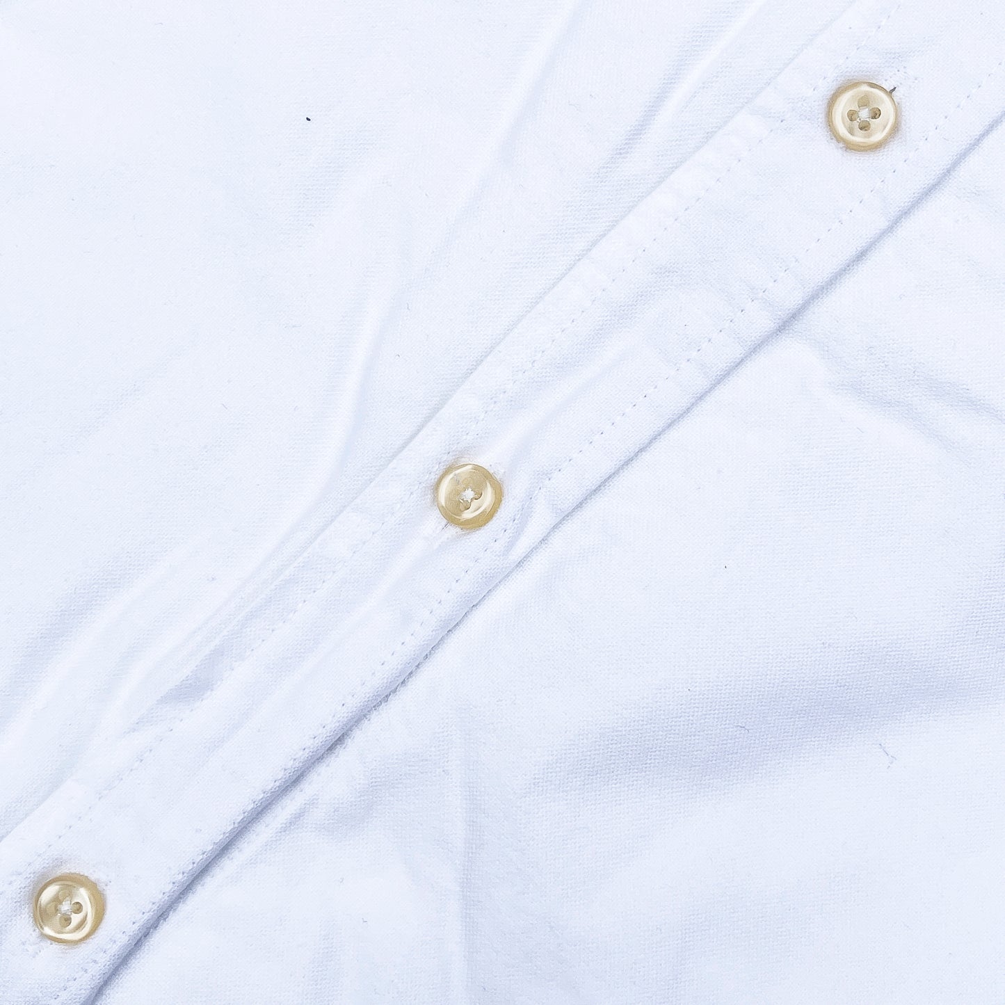 Men’s white TM005 long-sleeve oxford shirt