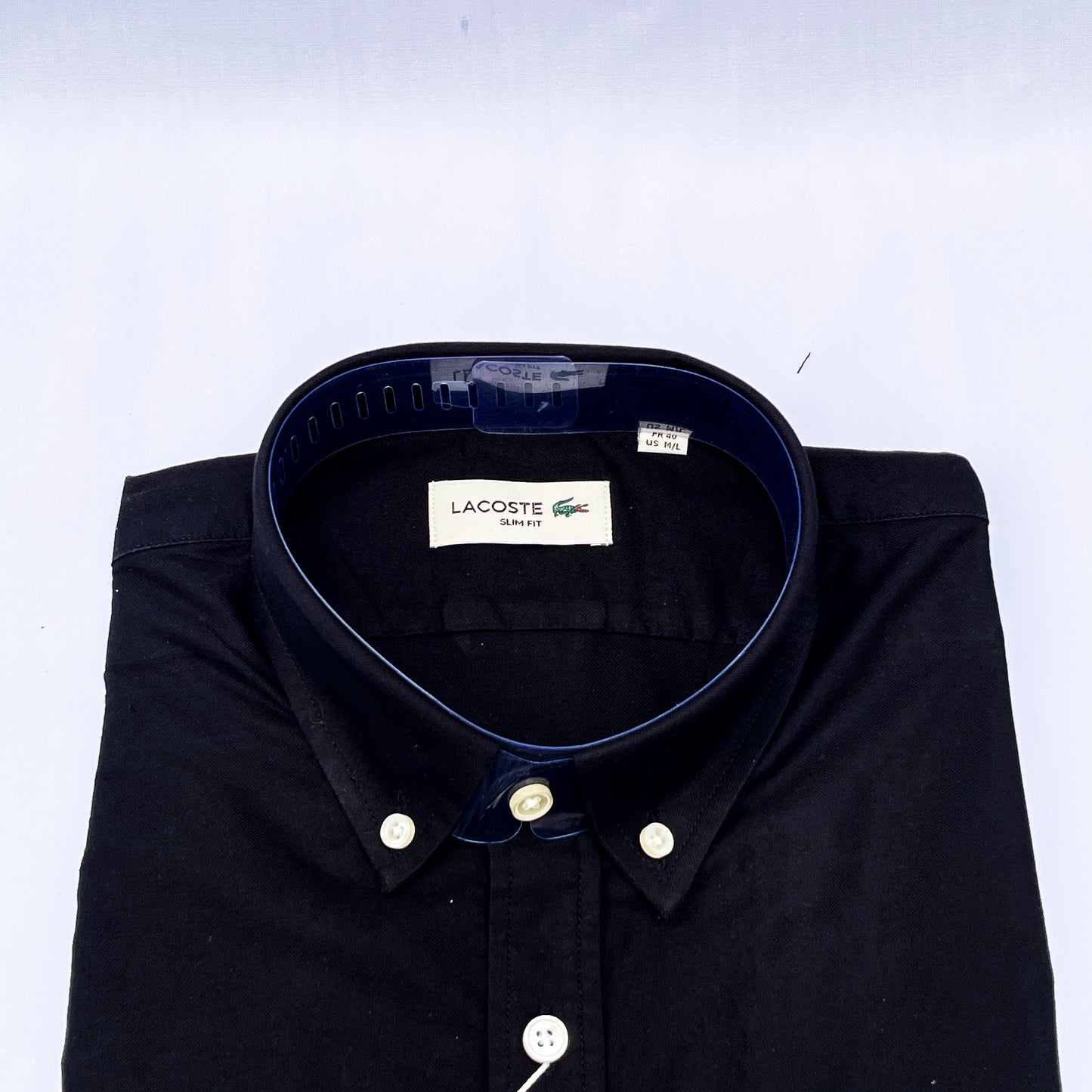 Men’s black LC4 long-sleeve oxford shirt