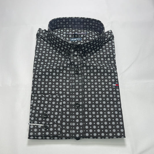 Vintage print shirt for men - VT7
