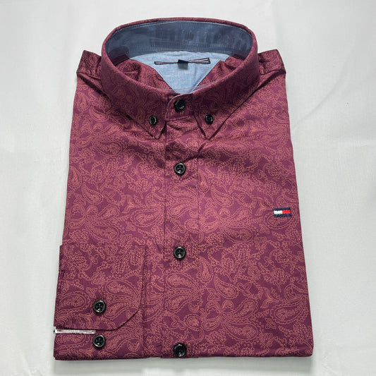 Vintage print shirt for men - VT16