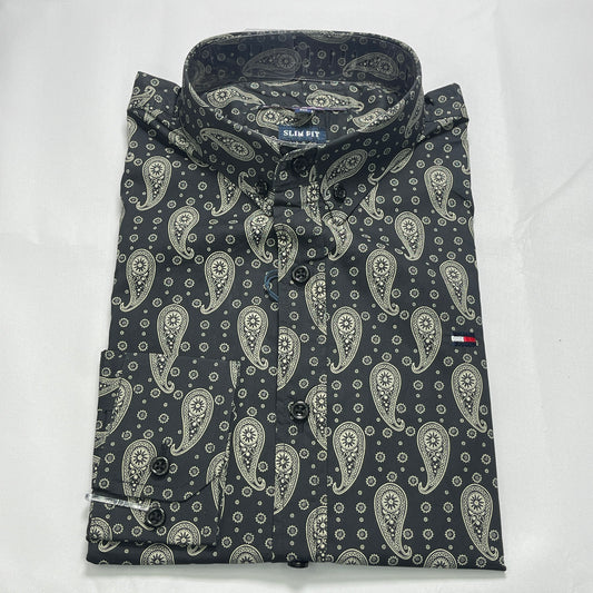 Vintage print shirt for men - VT6
