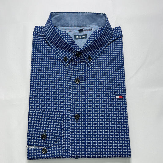 Vintage print shirt for men - VT14