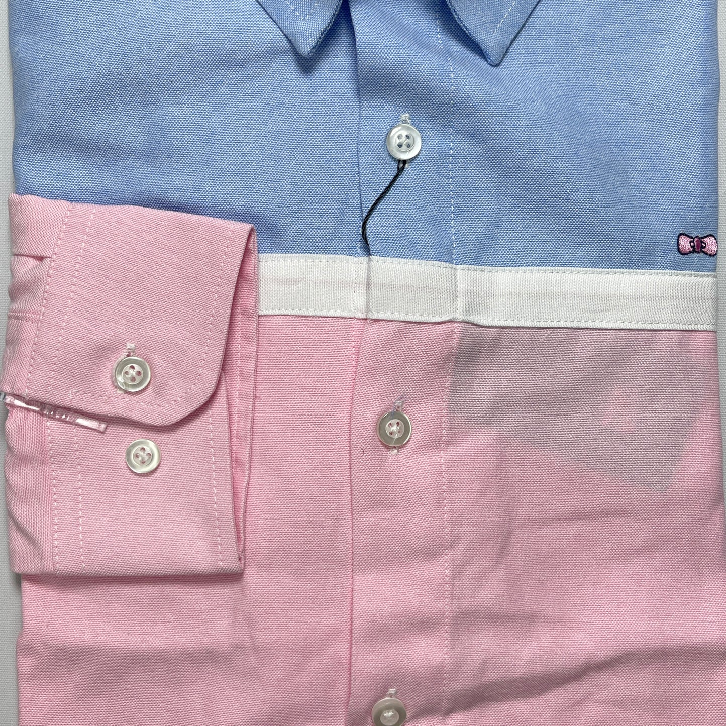 Eden Park pink blue accented men shirt