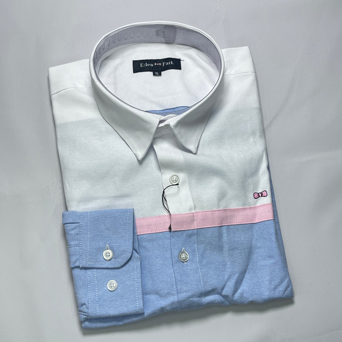 Eden Park blue white accented men shirt