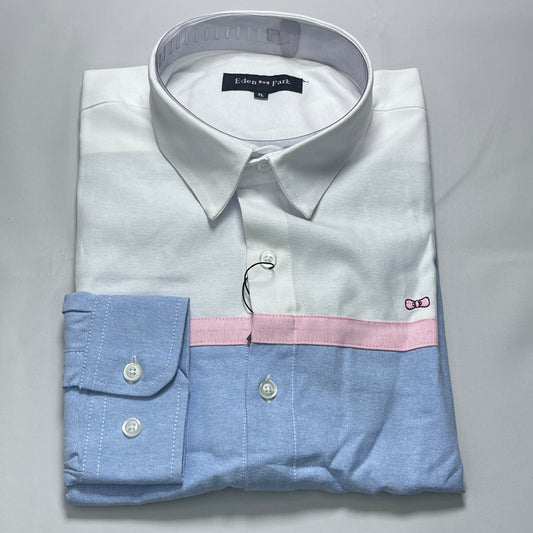 Eden Park blue white accented men shirt