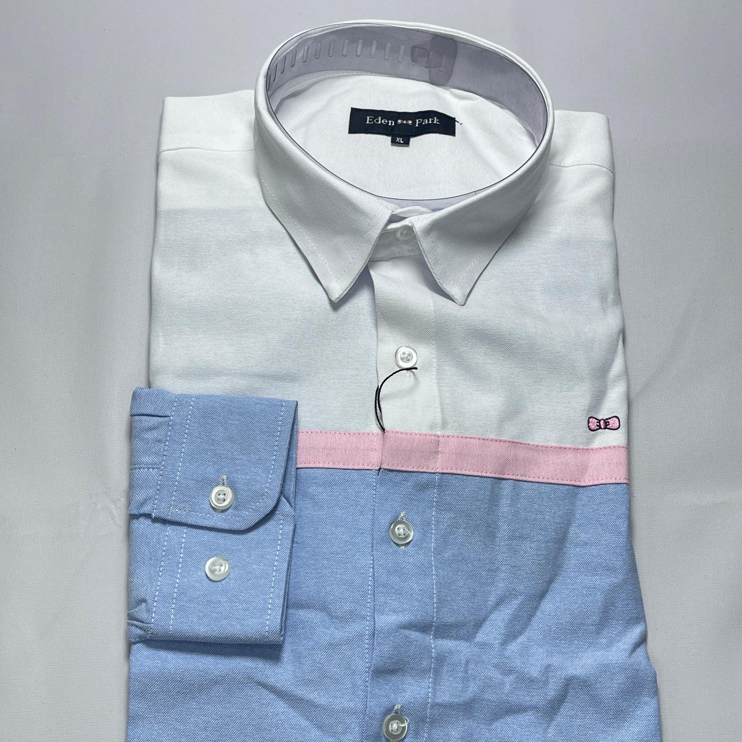 Eden Park blue white accented men shirt