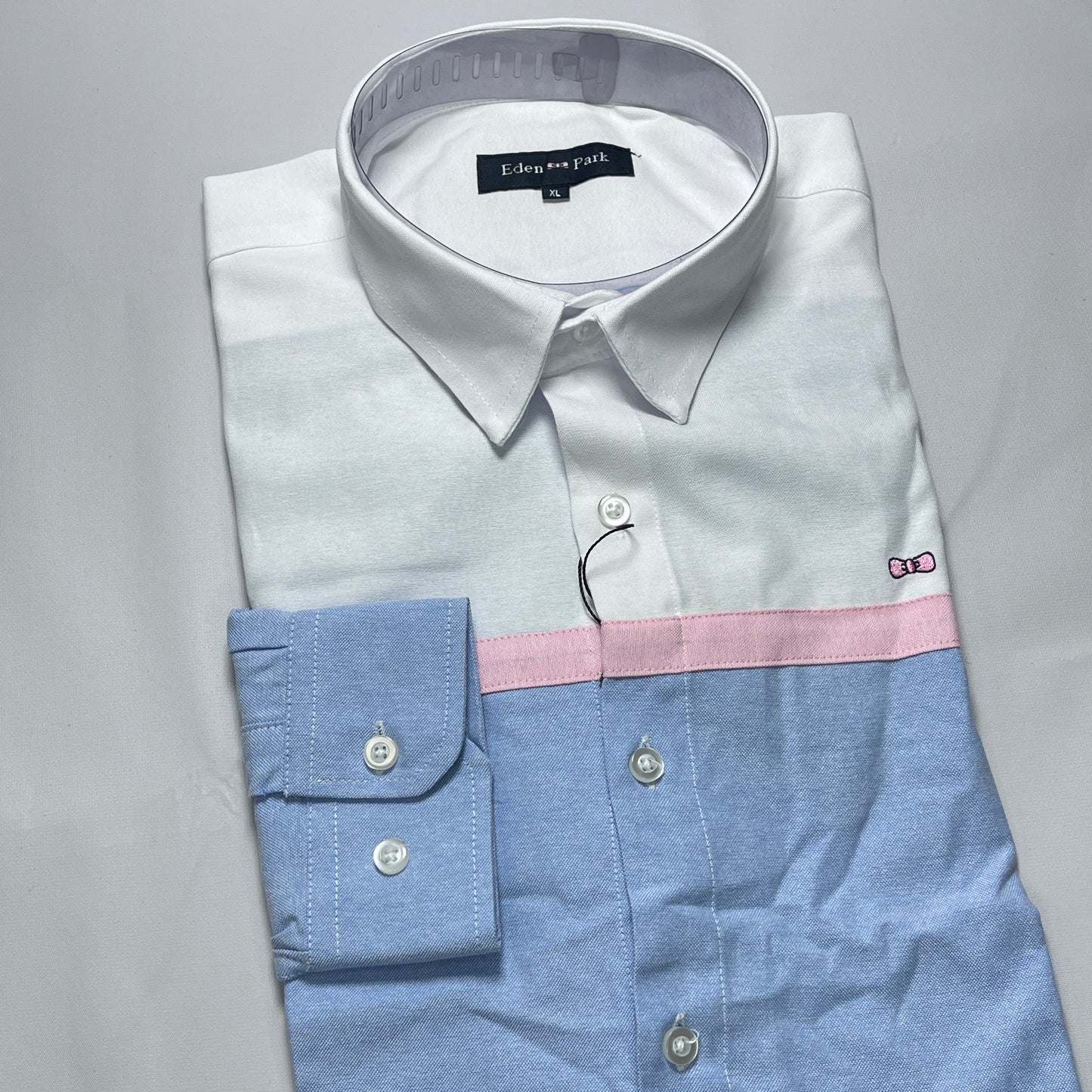 Eden Park blue white accented men shirt