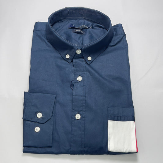 TH1 navy blue classic-fit men shirt