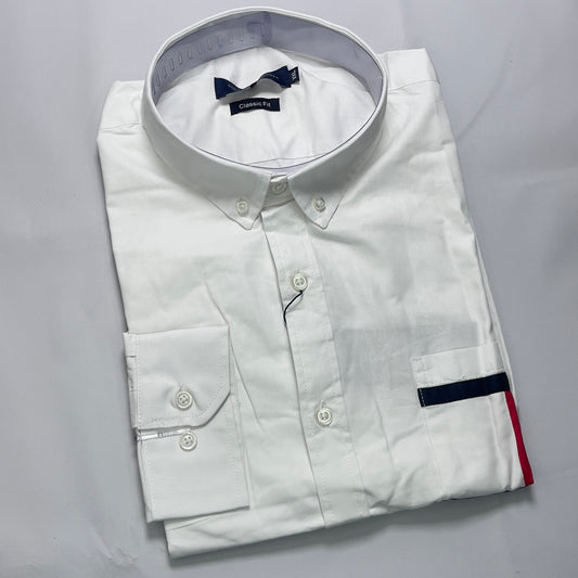 TH1 white classic-fit men shirt