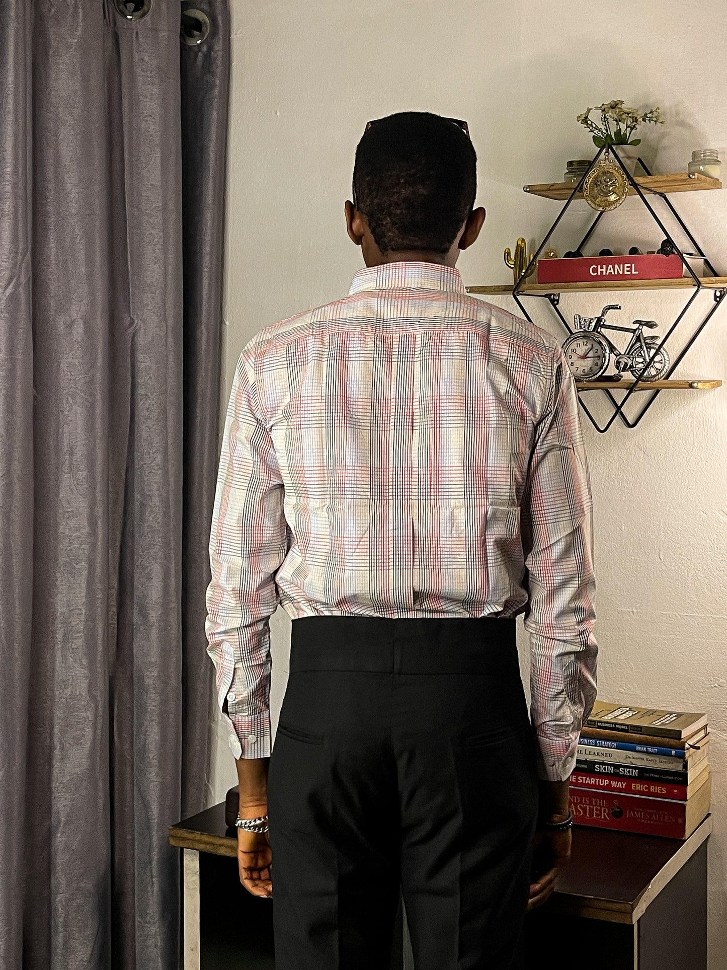 Slim Fit Glen Check Oxford Shirt - TH15