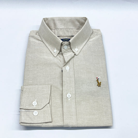 Men RL27 Long Sleeve Plain Shirt