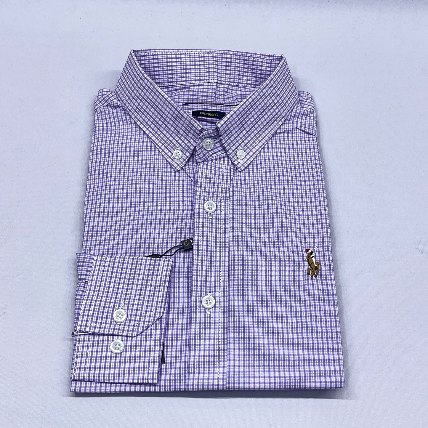 Men RL21 Long Sleeve Grid Check Shirt