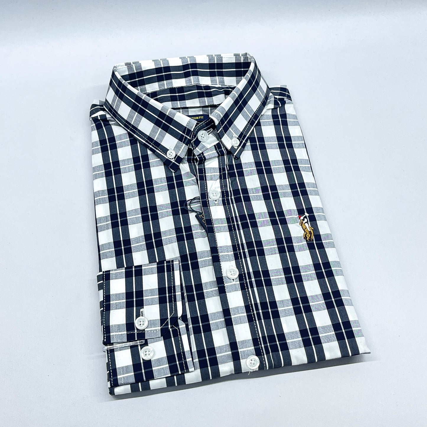 Men RL19 Long Sleeve Plaid Shirt