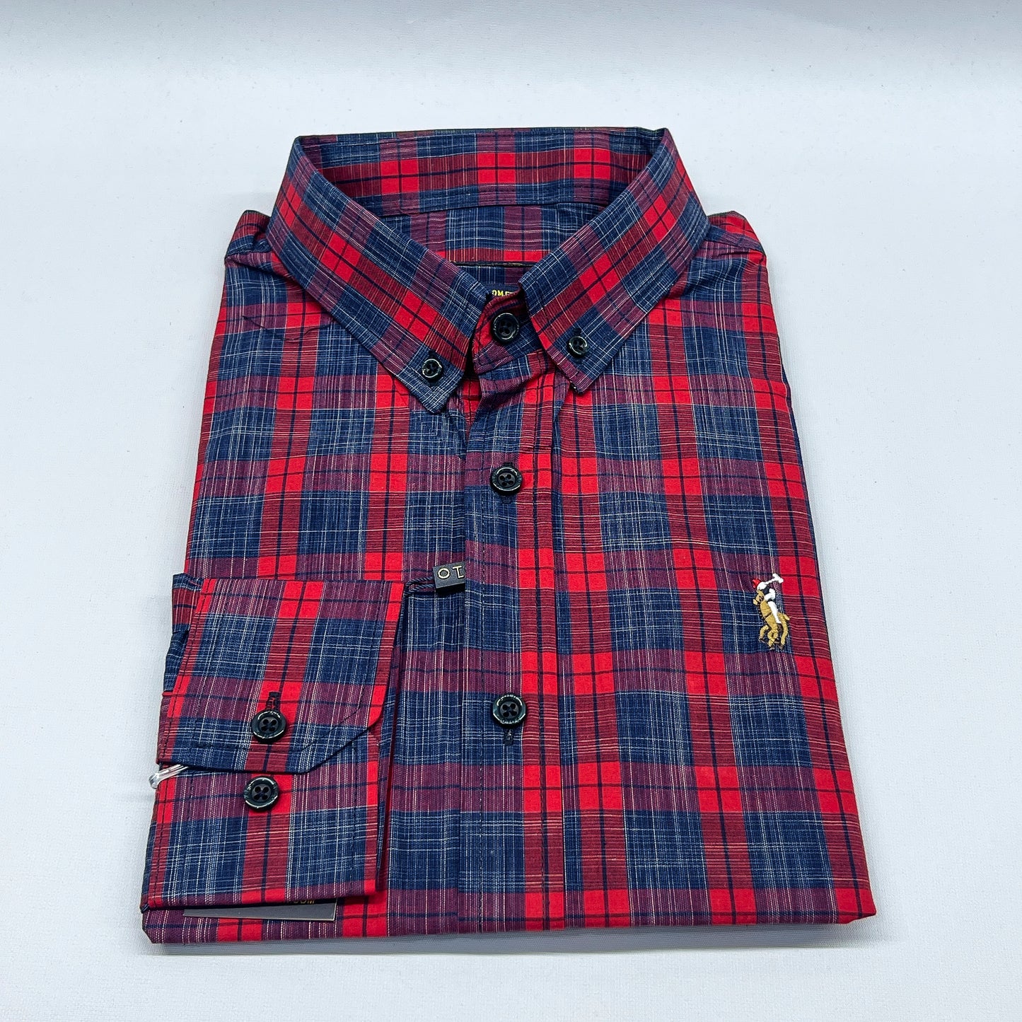 Men RL20 Long Sleeve Plaid Shirt