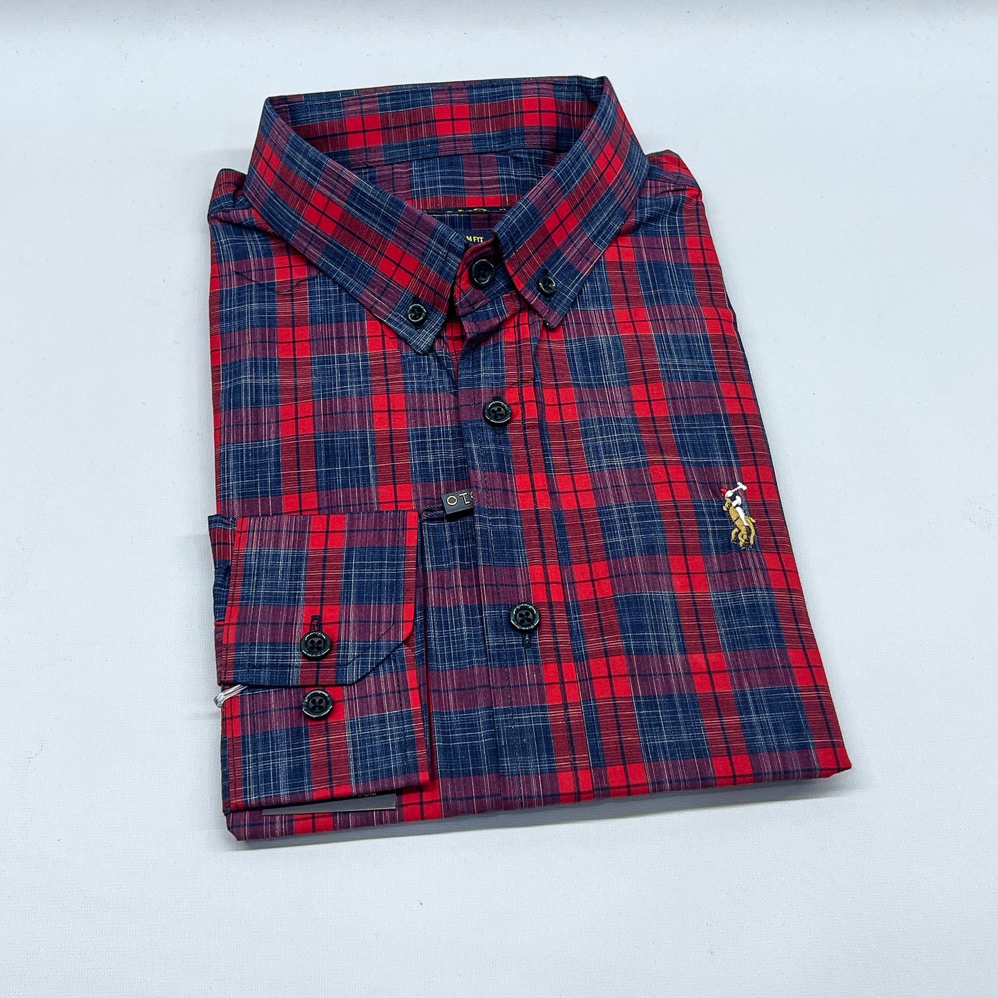 Men RL20 Long Sleeve Plaid Shirt