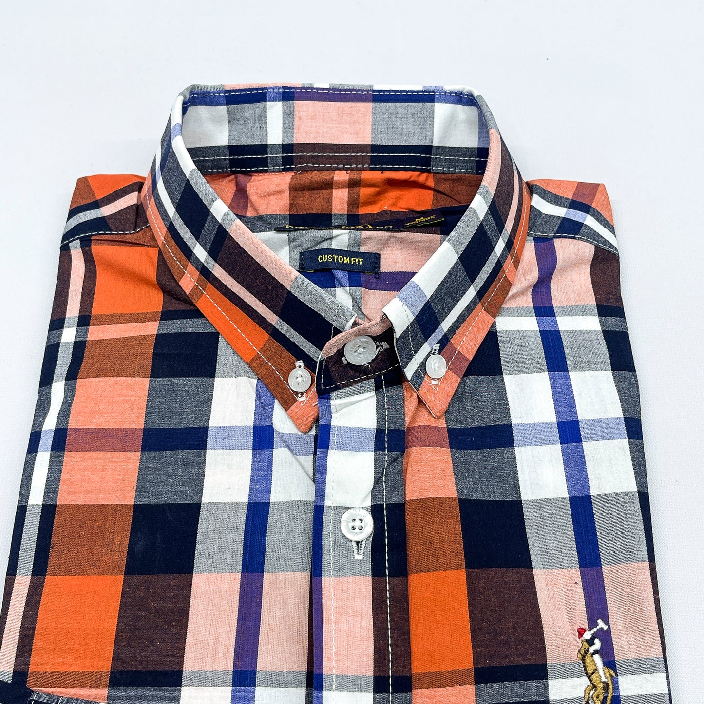 Men RL18 Long Sleeve Plaid Shirt