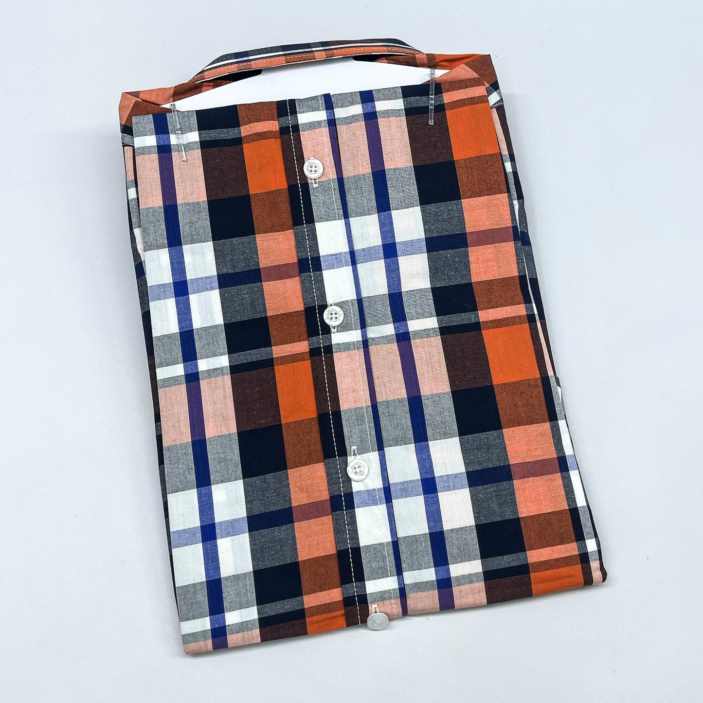 Men RL18 Long Sleeve Plaid Shirt