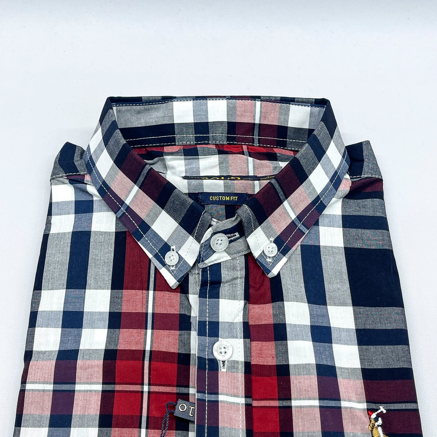 Men RL15 Long Sleeve Plaid Shirt