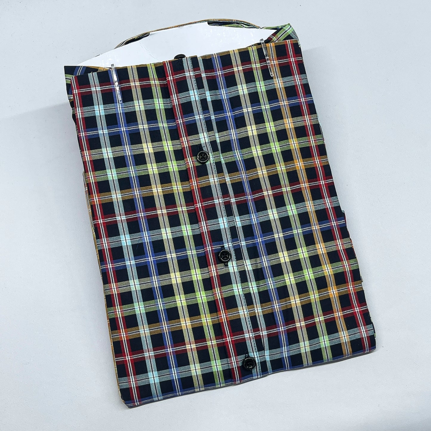 TM-20 Long sleeve Men Gingham Shirt