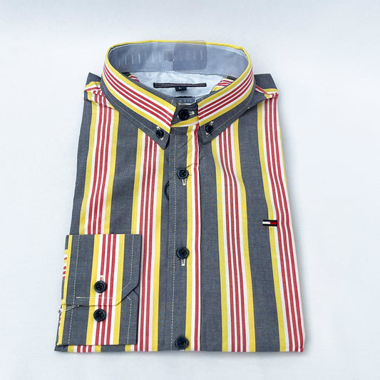 Slim Fit MC Striped Oxford Shirt - TH34