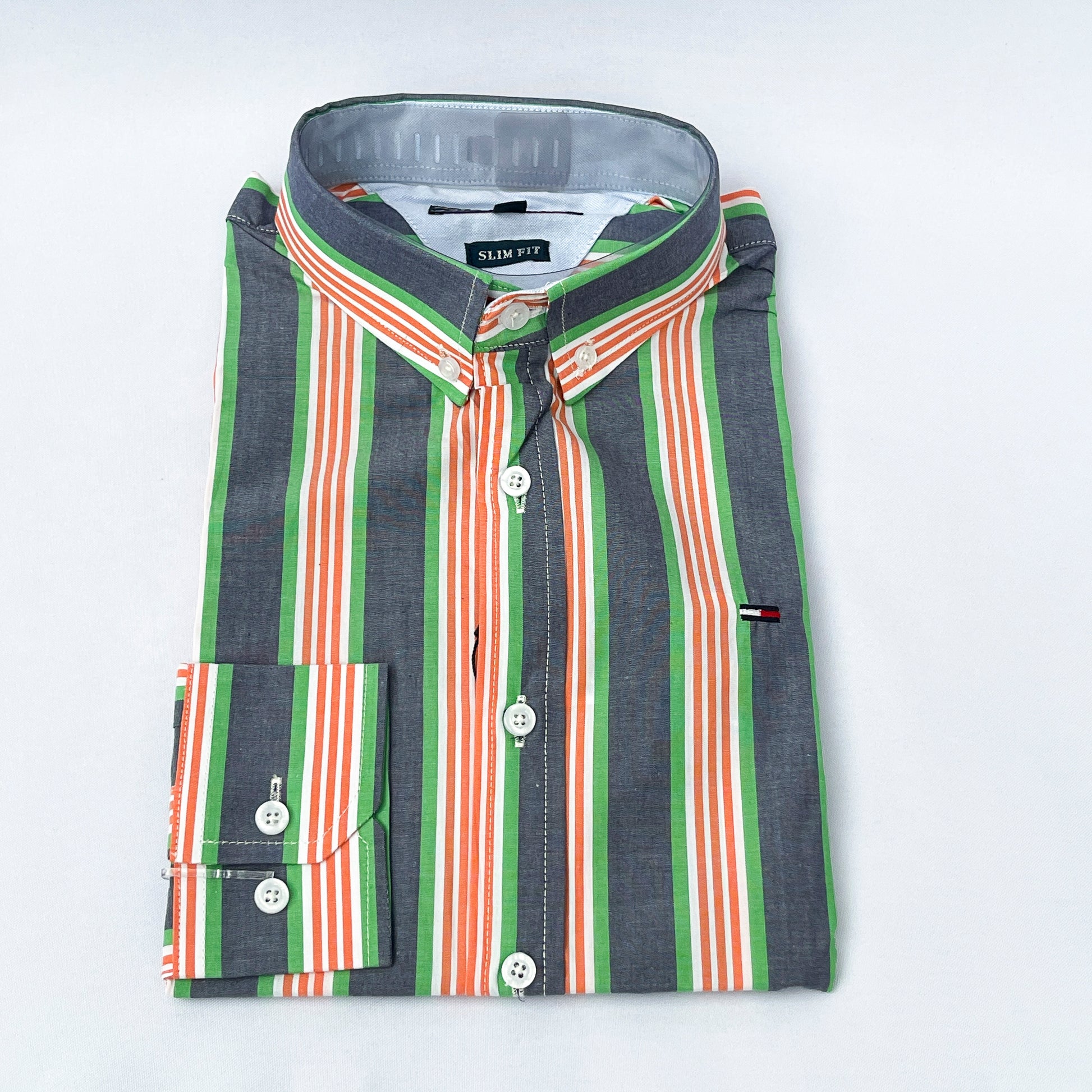 Slim Fit MC Striped Oxford Shirt - TH35