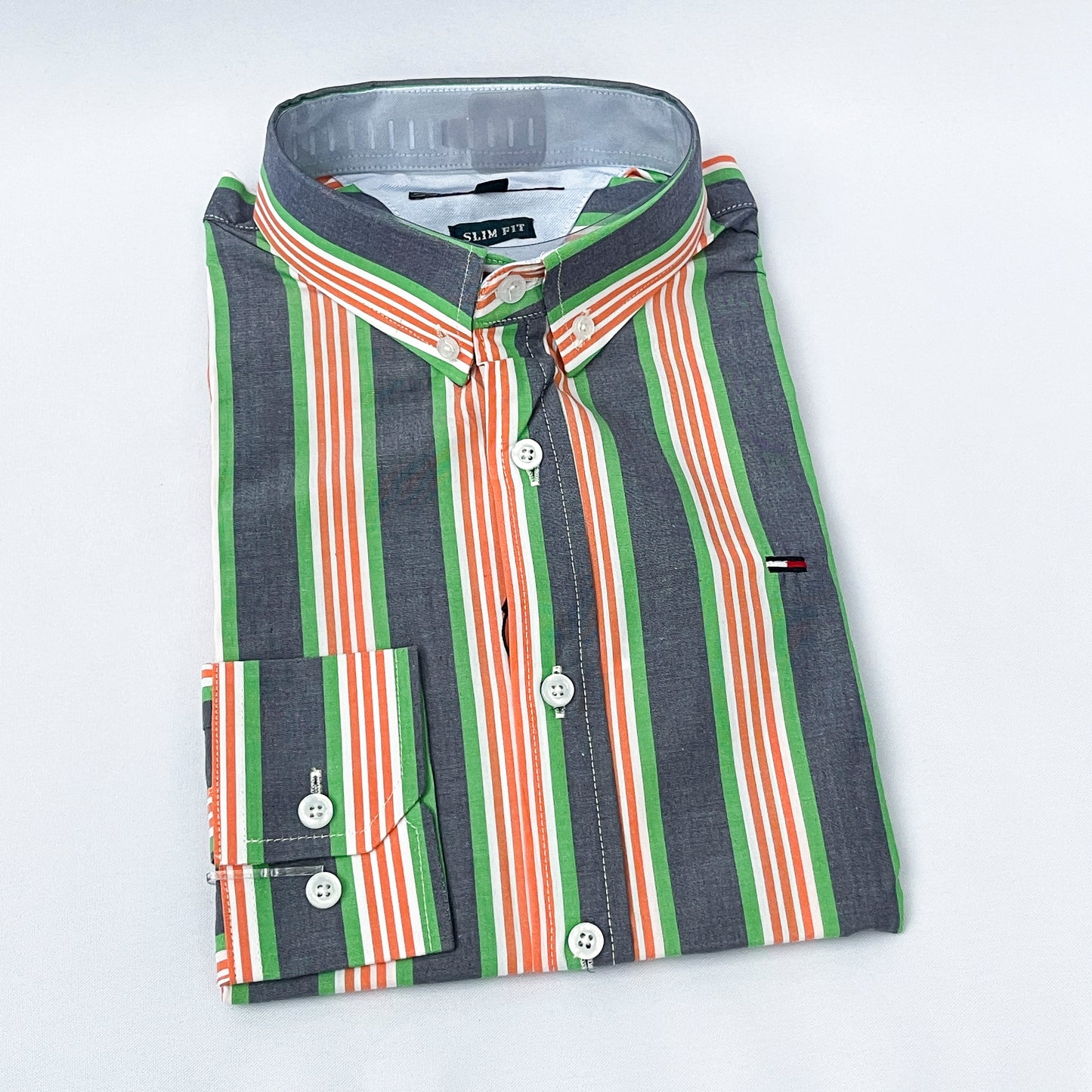 Slim Fit MC Striped Oxford Shirt - TH35