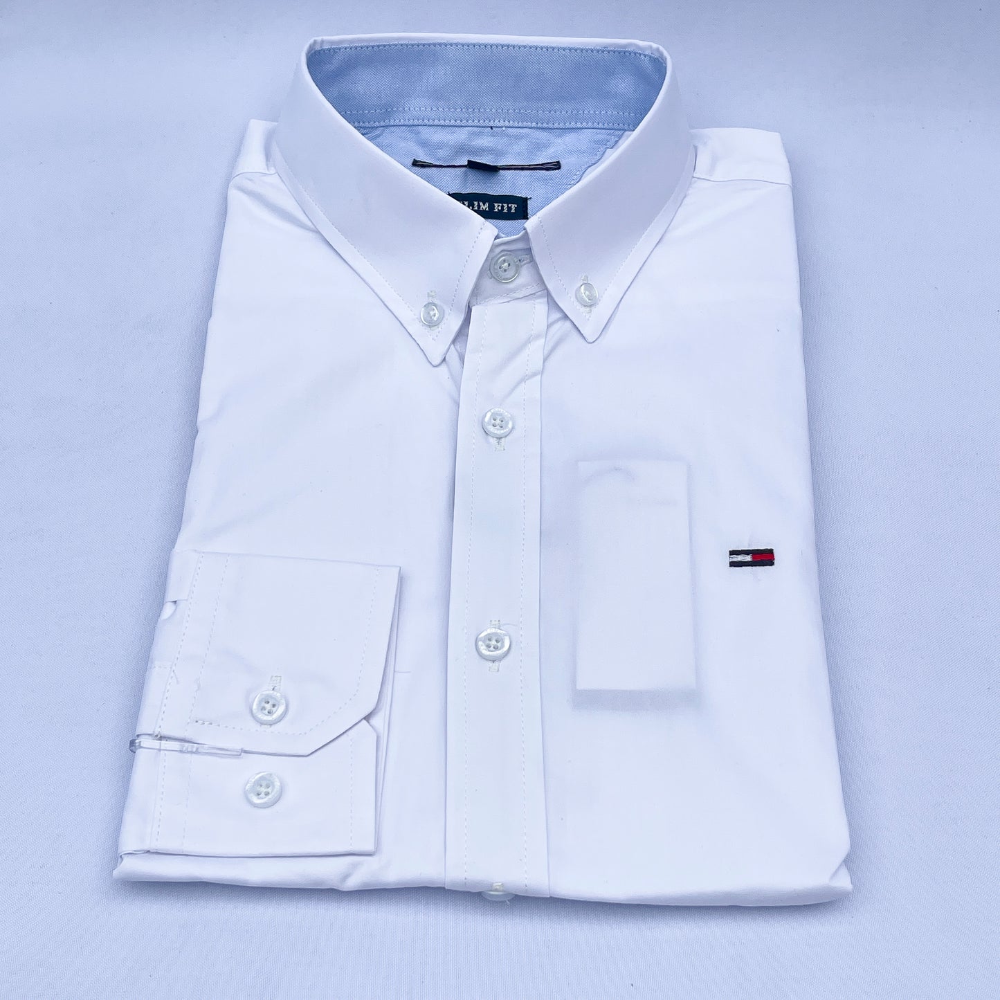 Slim Fit Plain Oxford White Shirt - TH010