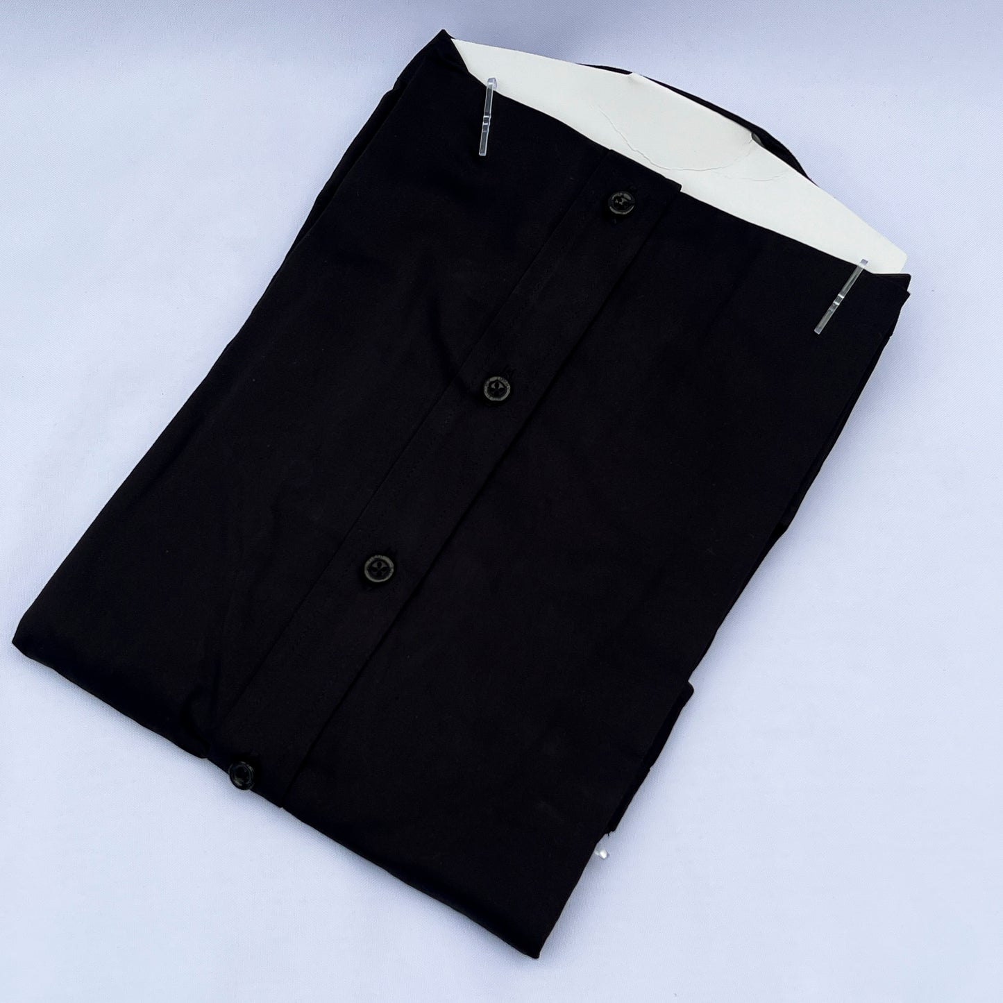 Slim Fit Plain Oxford Black Shirt - TH020