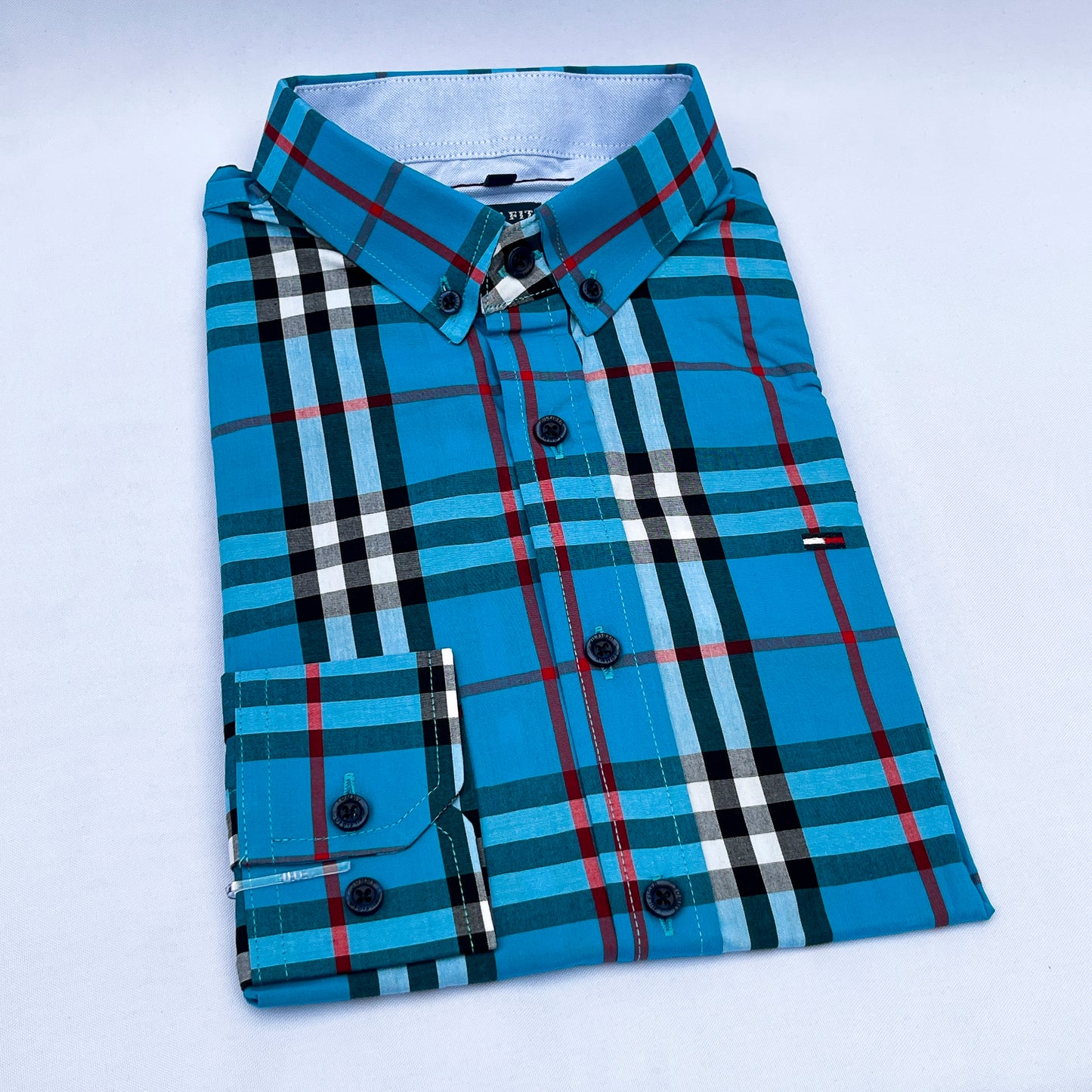 Slim Fit Check Oxford Shirt - TH17