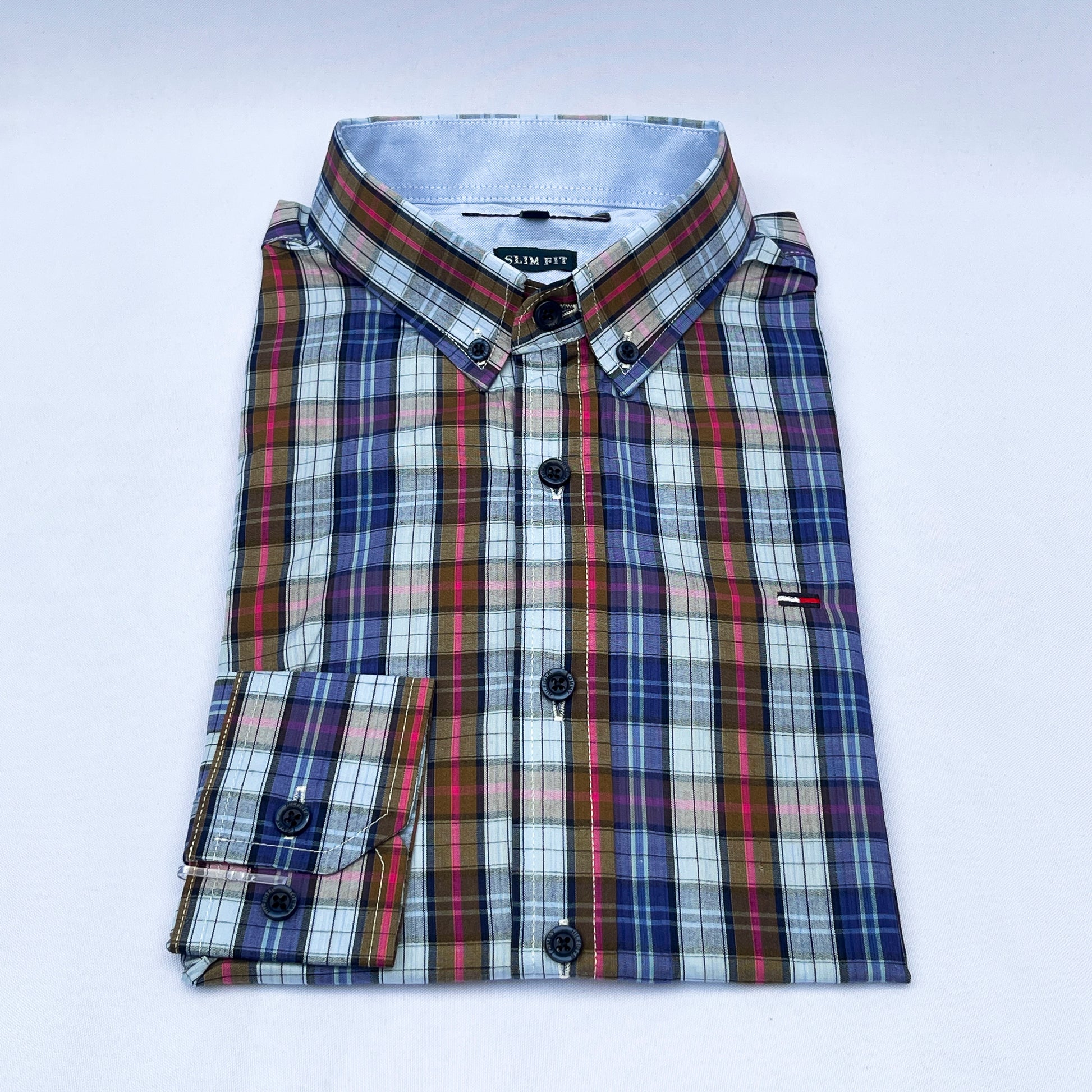 Slim Fit MC Check Oxford Shirt - TH19