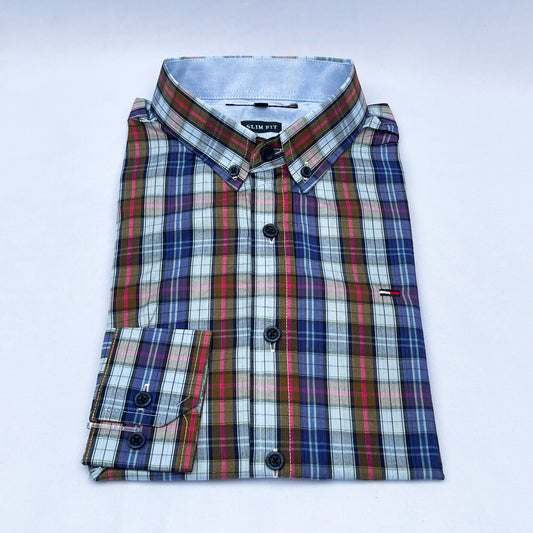 Slim Fit MC Check Oxford Shirt - TH19