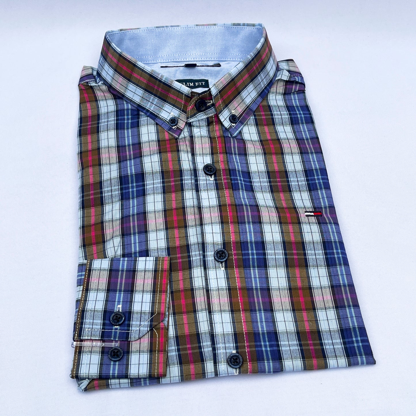 Slim Fit MC Check Oxford Shirt - TH19