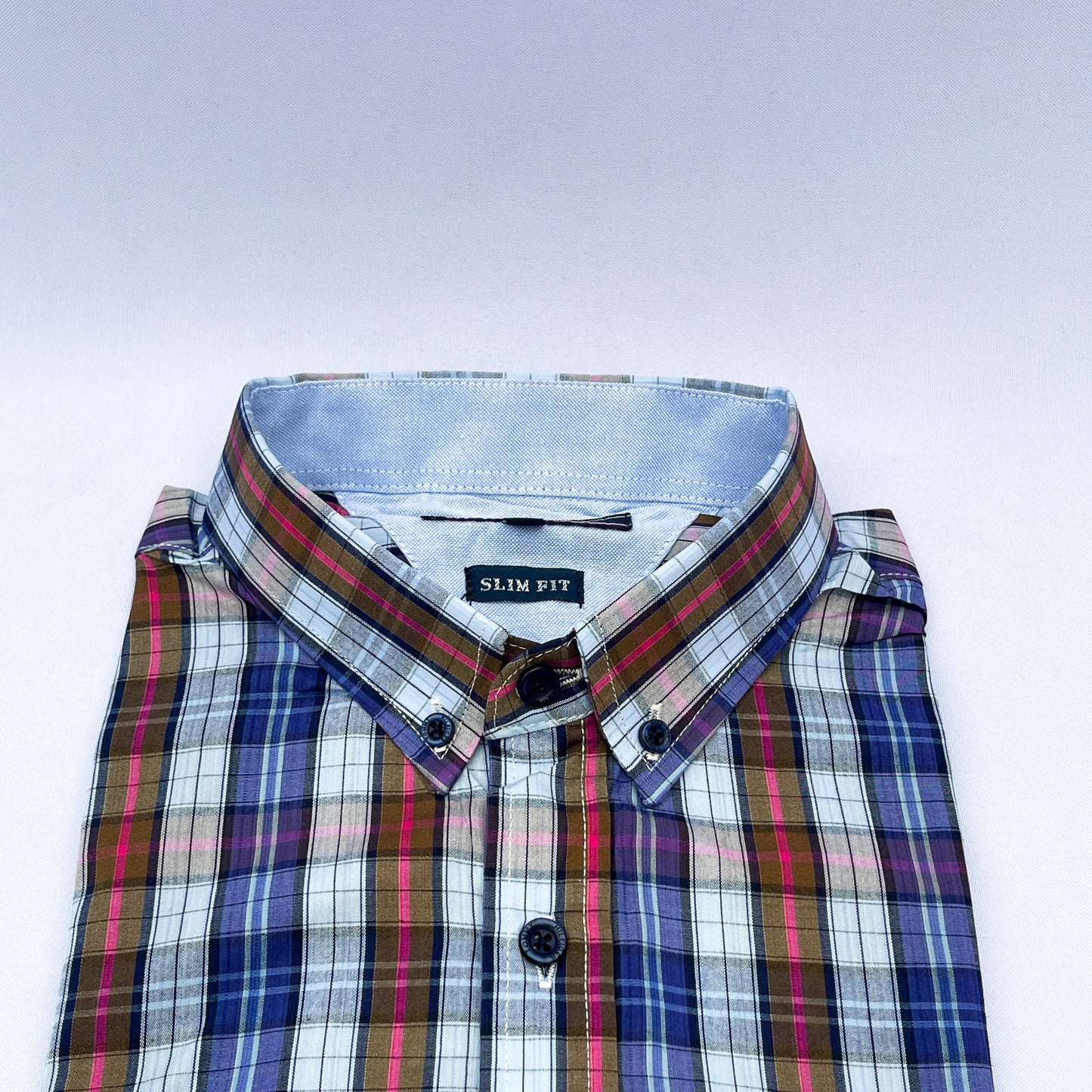 Slim Fit MC Check Oxford Shirt - TH19