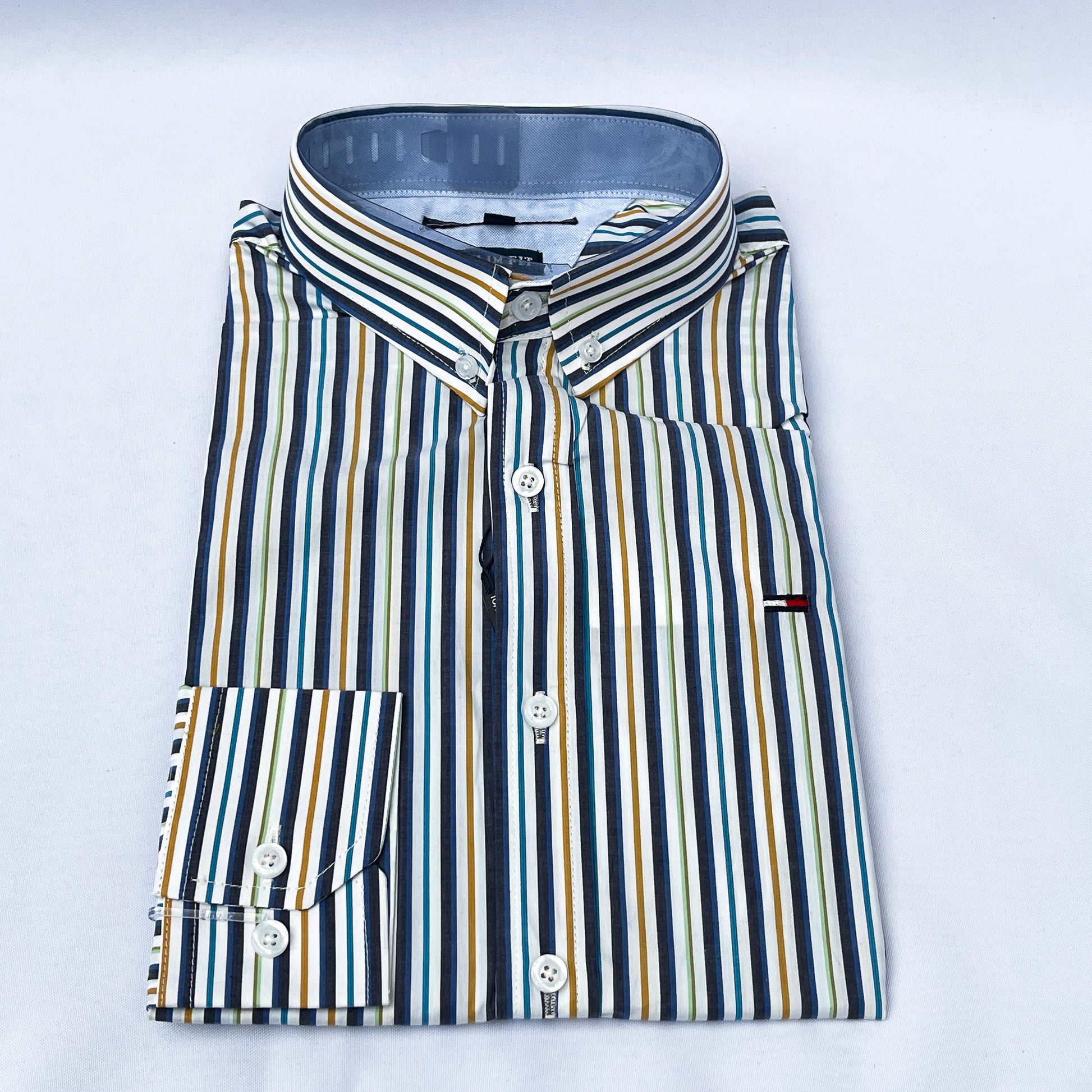 Slim Fit MC Striped Oxford Shirt - TH32