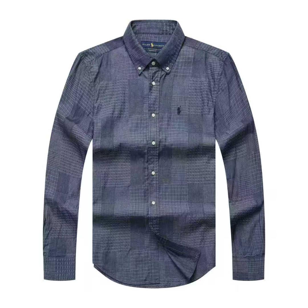 Charcoal tonal check long sleeve shirt