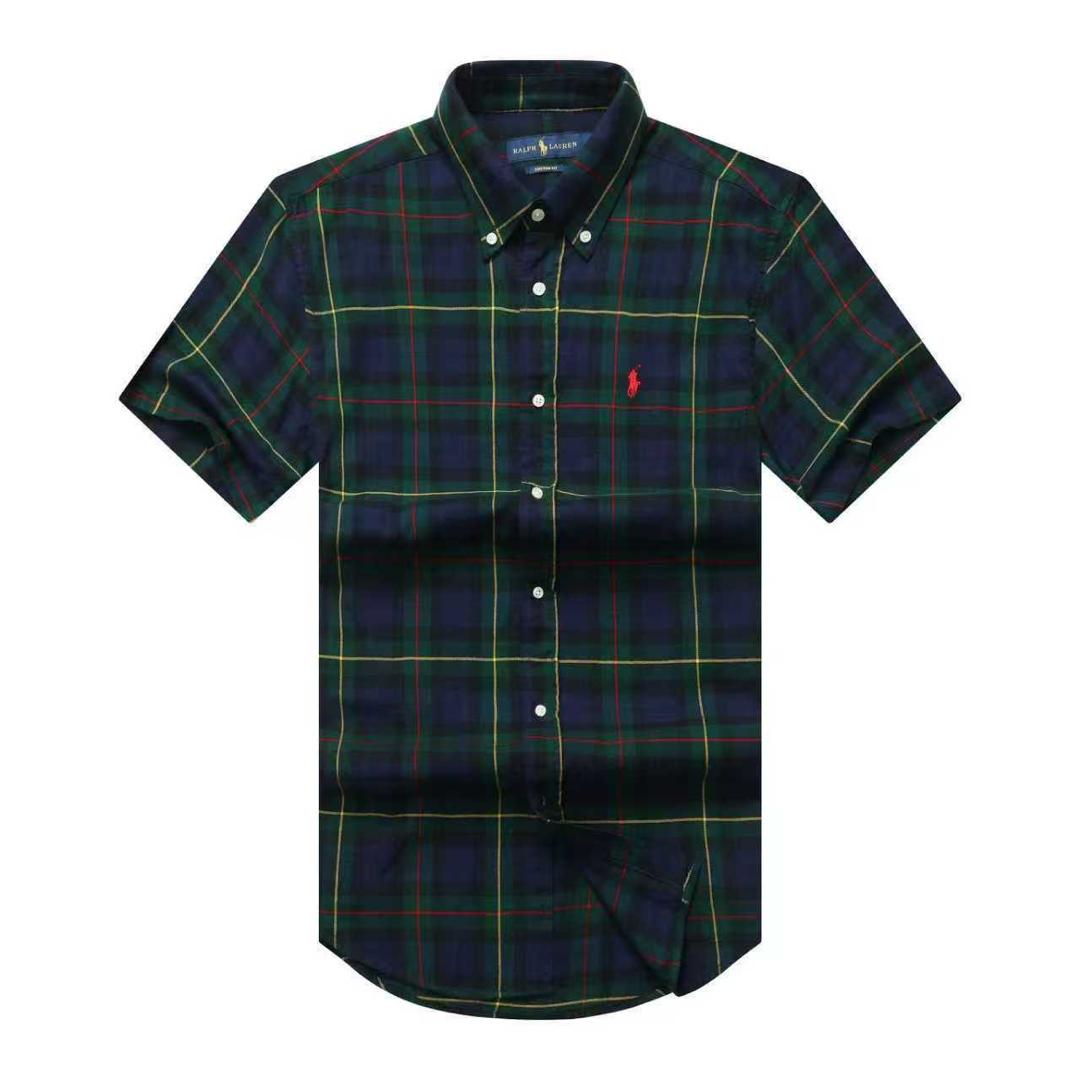 Forest green tartan long sleeve shirt