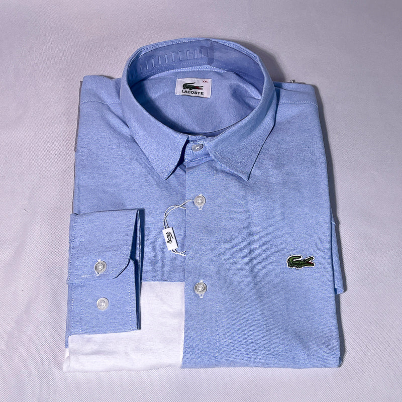 LCT6 men blue long sleeve shirt